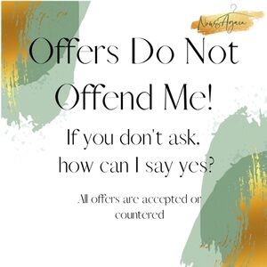 I will Accept or Counter All Reasonable Offers🛍️🛍️🛍️